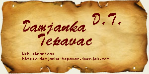 Damjanka Tepavac vizit kartica